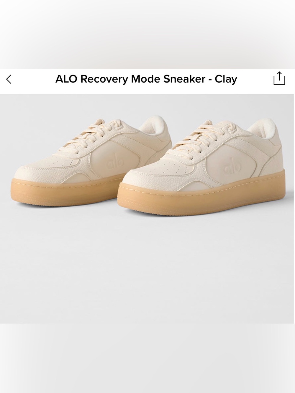 ALO Yoga Recovery Mode Sneaker Clay